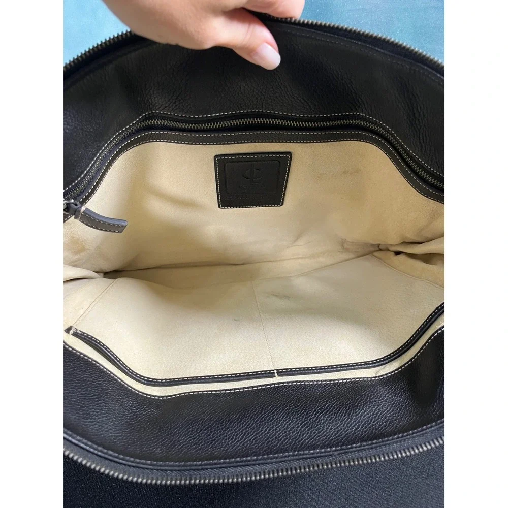 Vintage Coach 5152 Black Pebbled Leather Briefcase Laptop Portfolio‎ Bag CLC